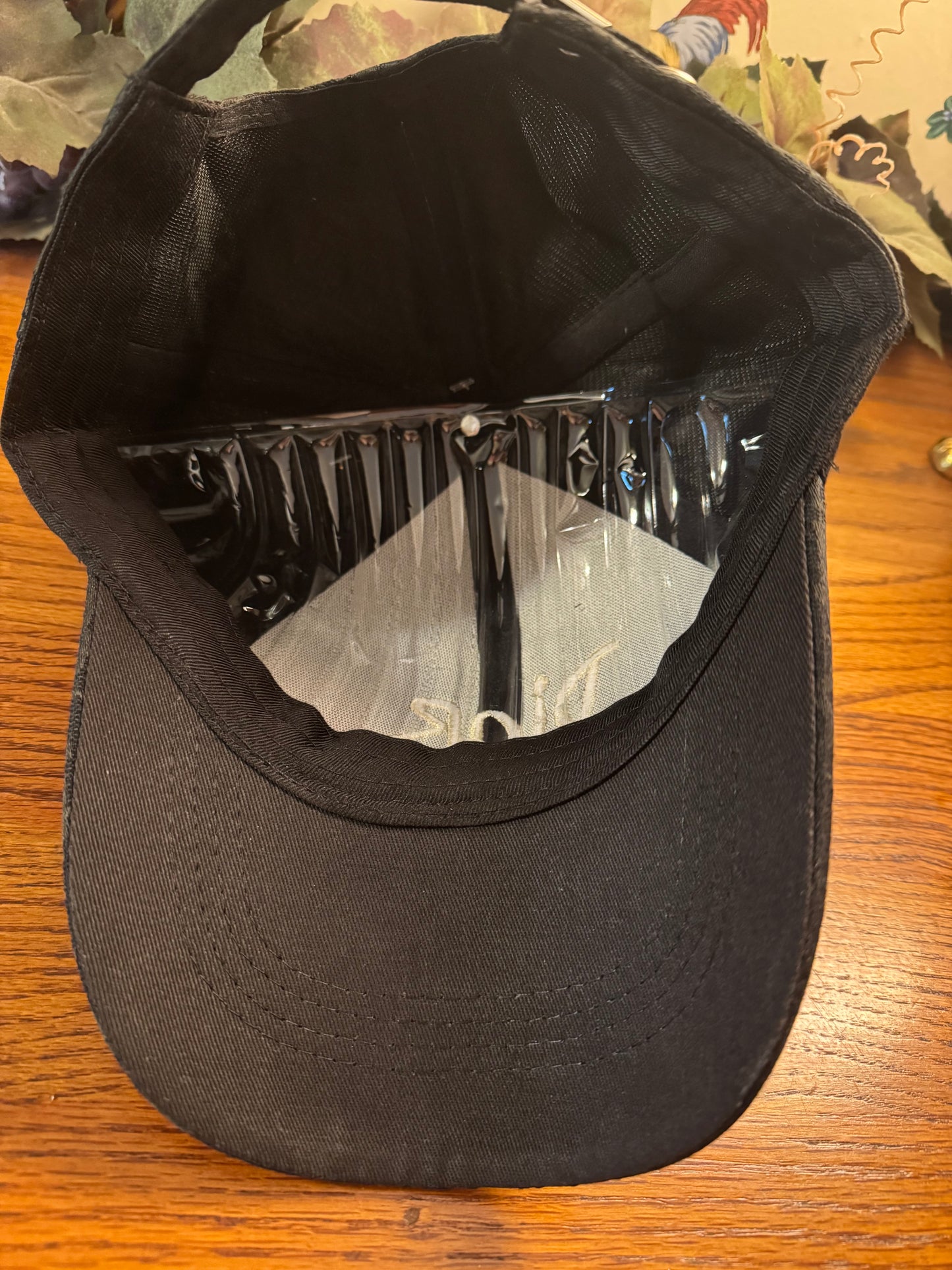 Baseball Hat Cap Hat Black and White UNbranded