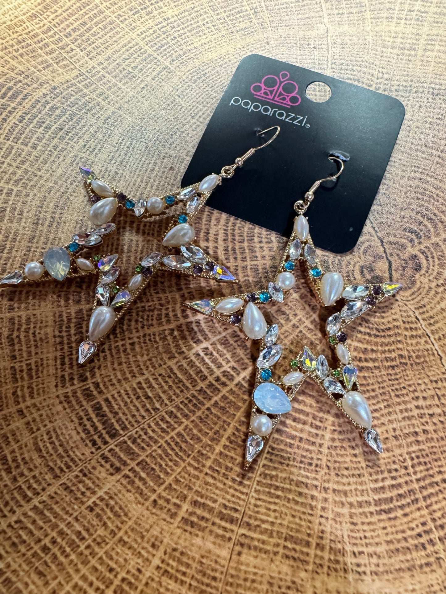 Paparazzi Variegated Value Multi Iridescent Earrings
