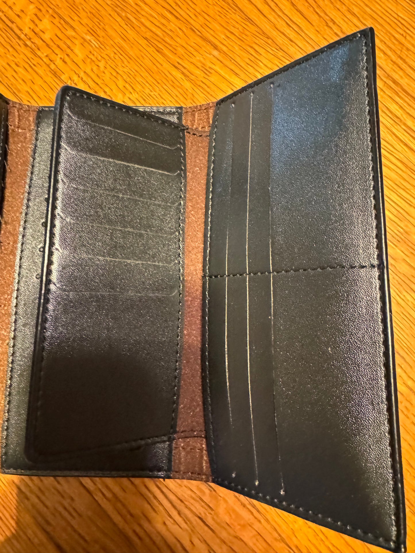 Unbranded Monogram Wallet with Checkbook Cover
