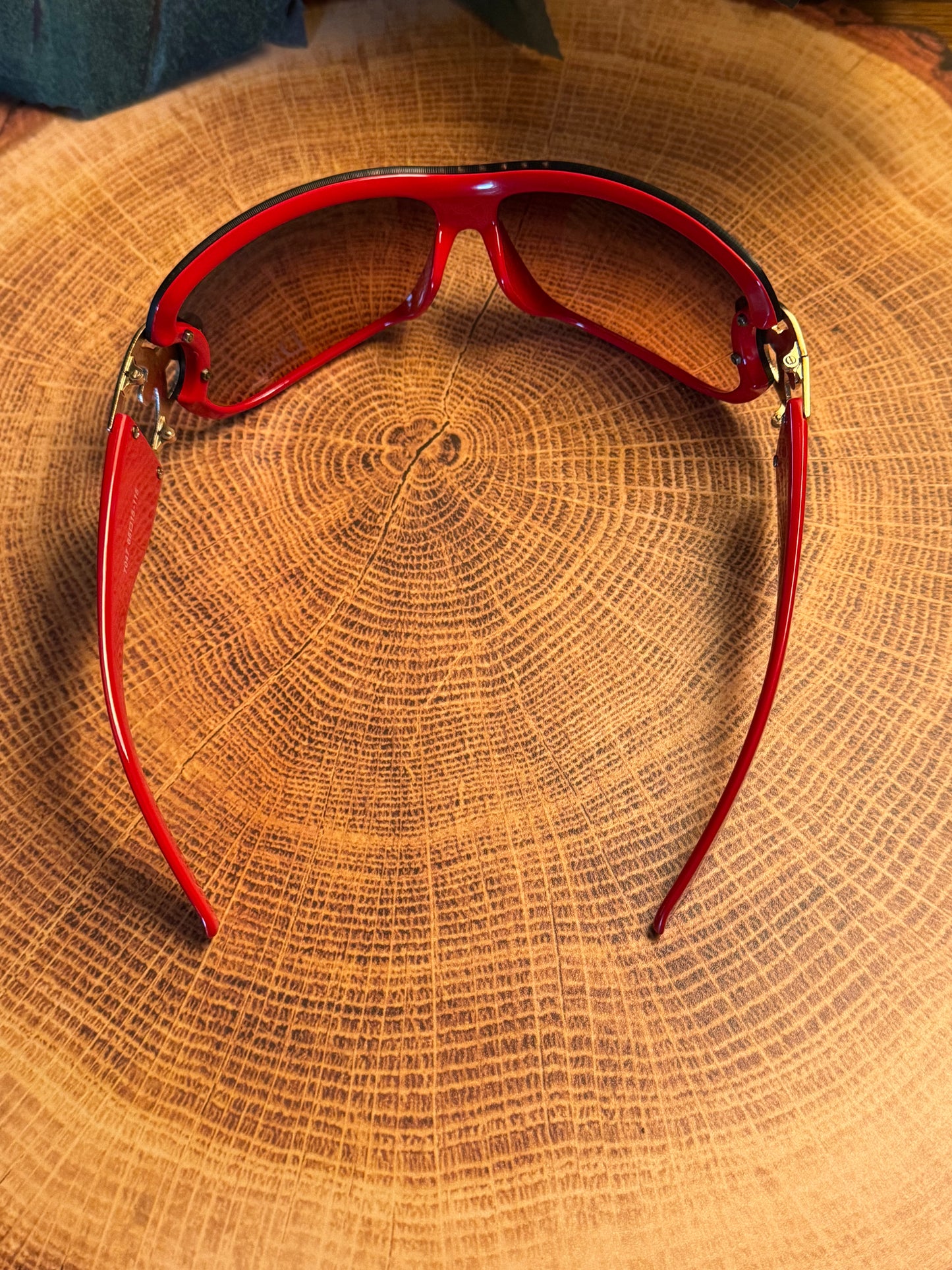 Luxury Red Rhinestone Sunglasses
