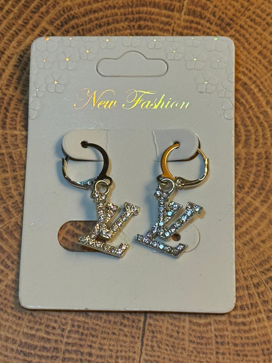 Bling Earrings Silver Unbranded