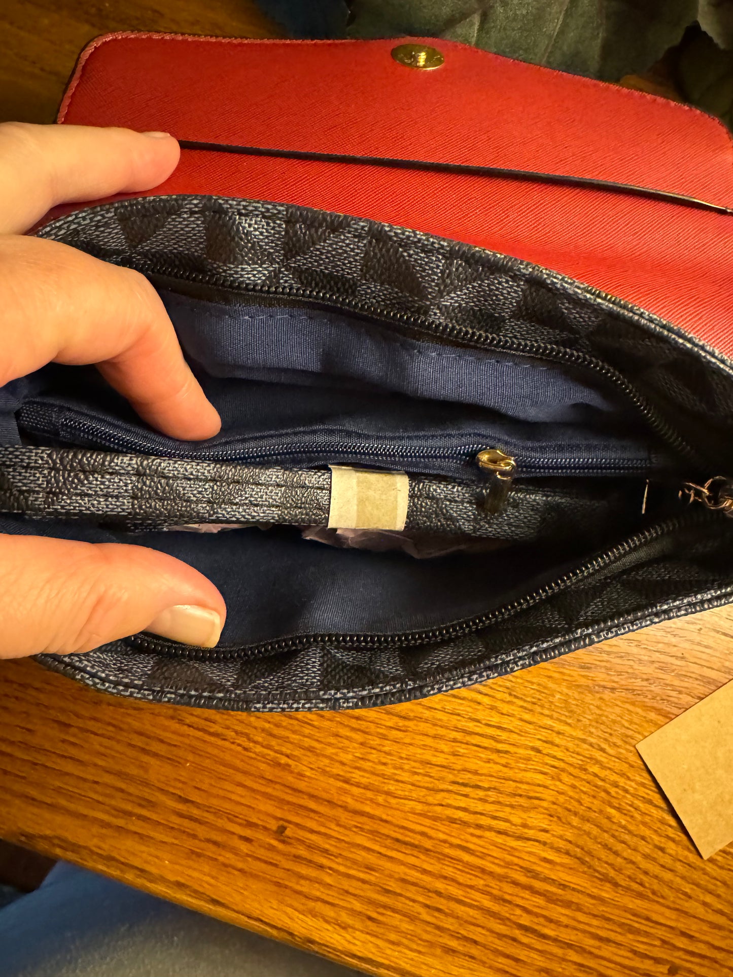 Fashion Blue Monogram Messenger Hipster