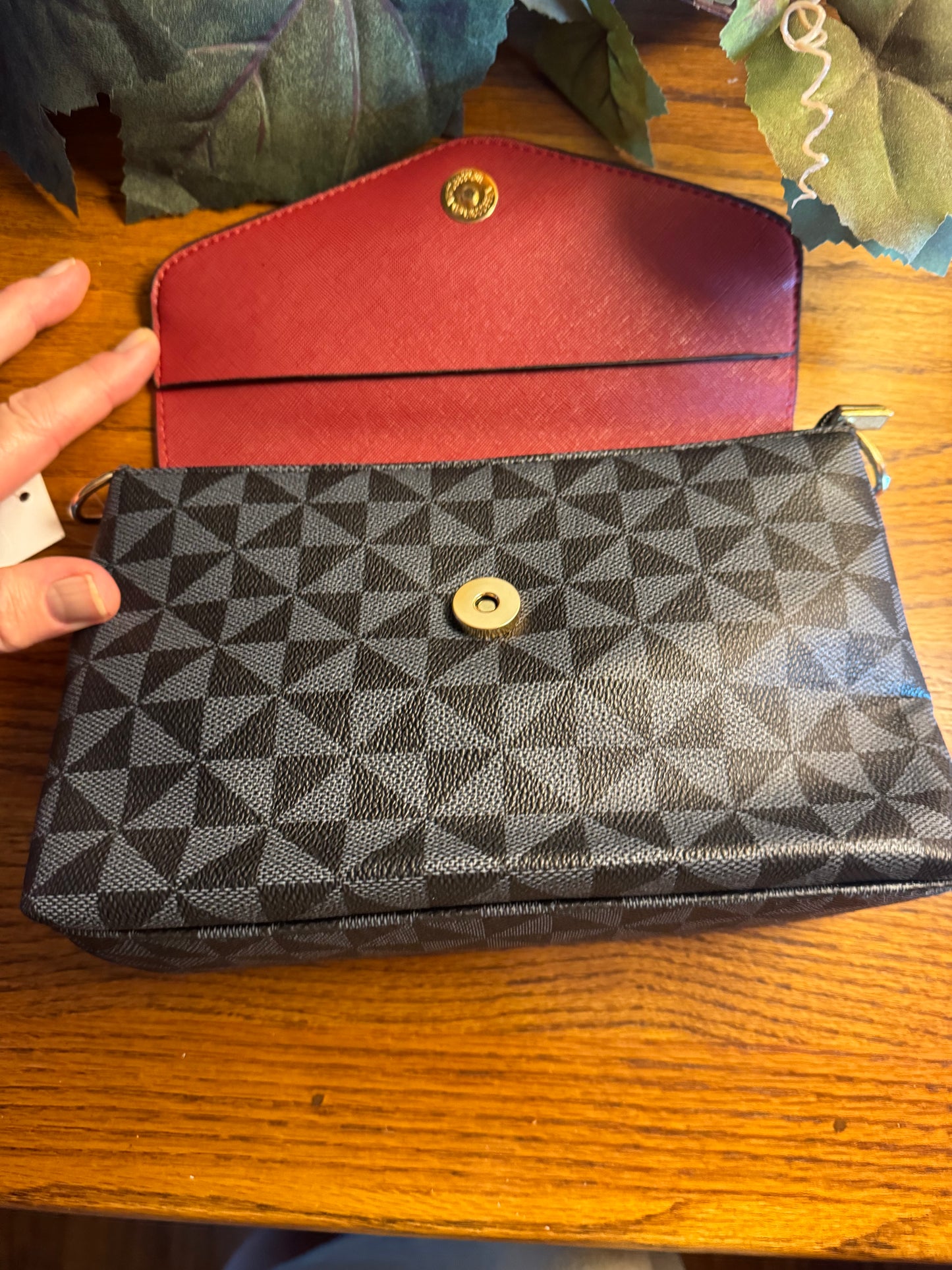 Fashion Blue Monogram Messenger Hipster