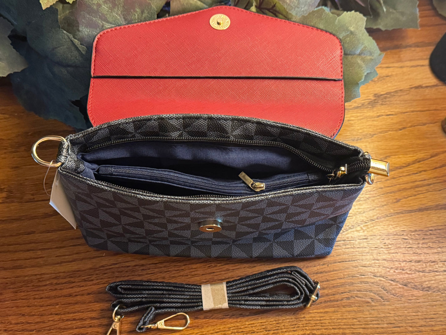 Fashion Blue Monogram Messenger Hipster