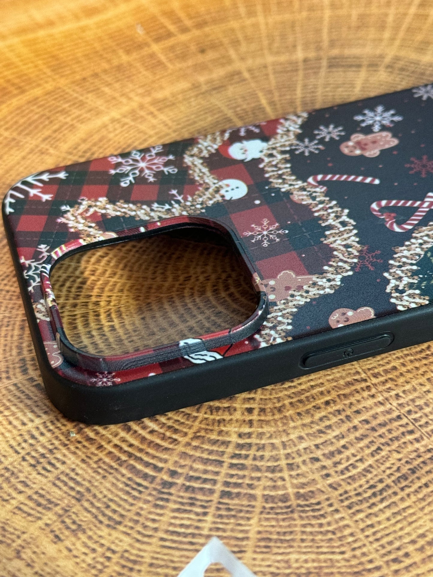 iPhone 15 Pro Max Soft Case Christmas Themed Pattern