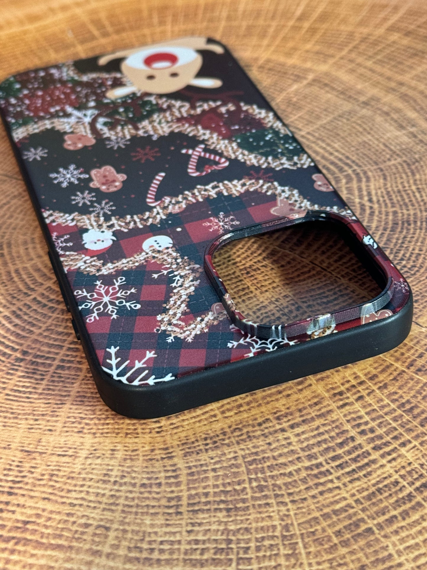 iPhone 15 Pro Max Soft Case Christmas Themed Pattern