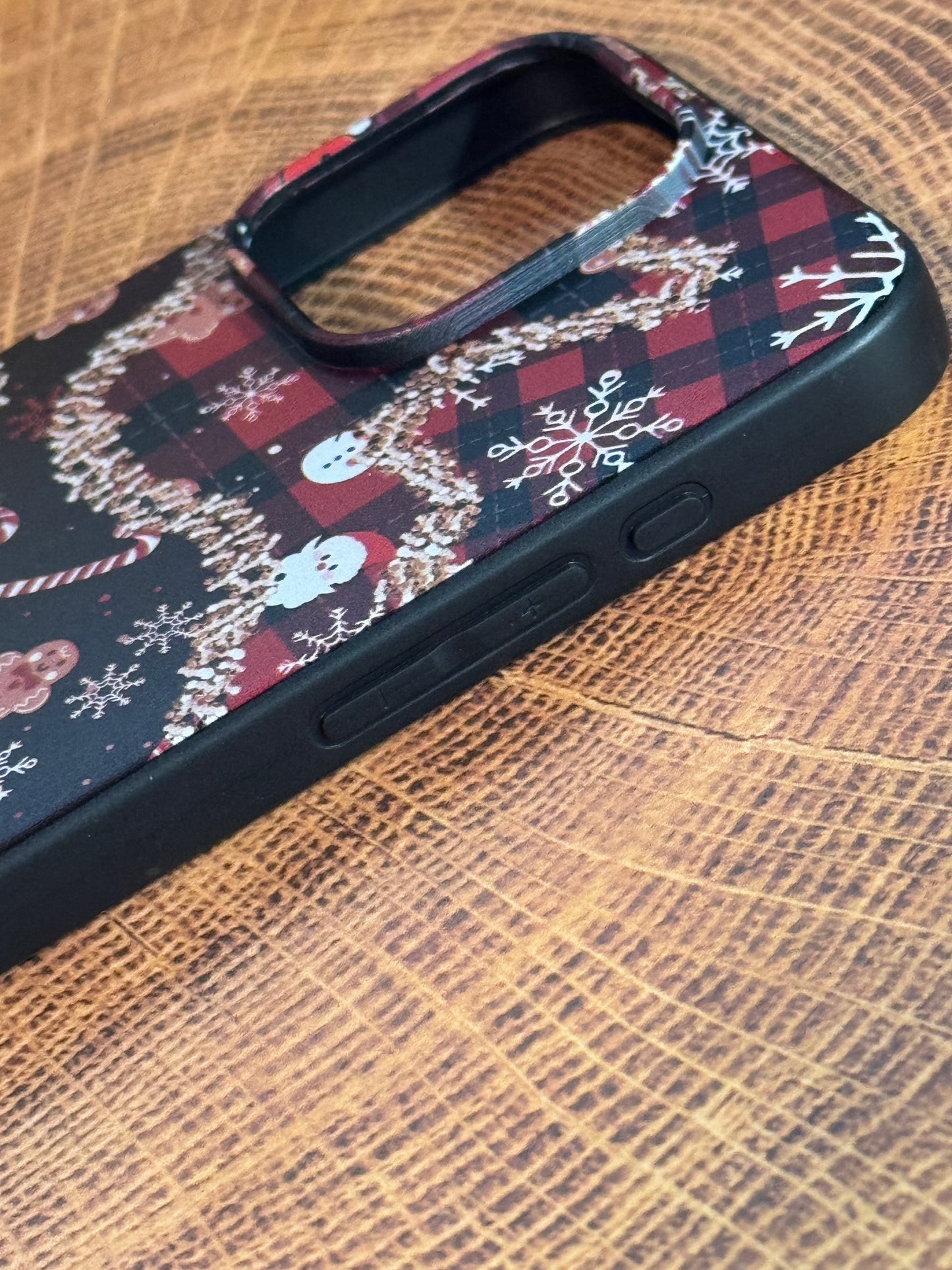 iPhone 15 Pro Max Soft Case Christmas Themed Pattern