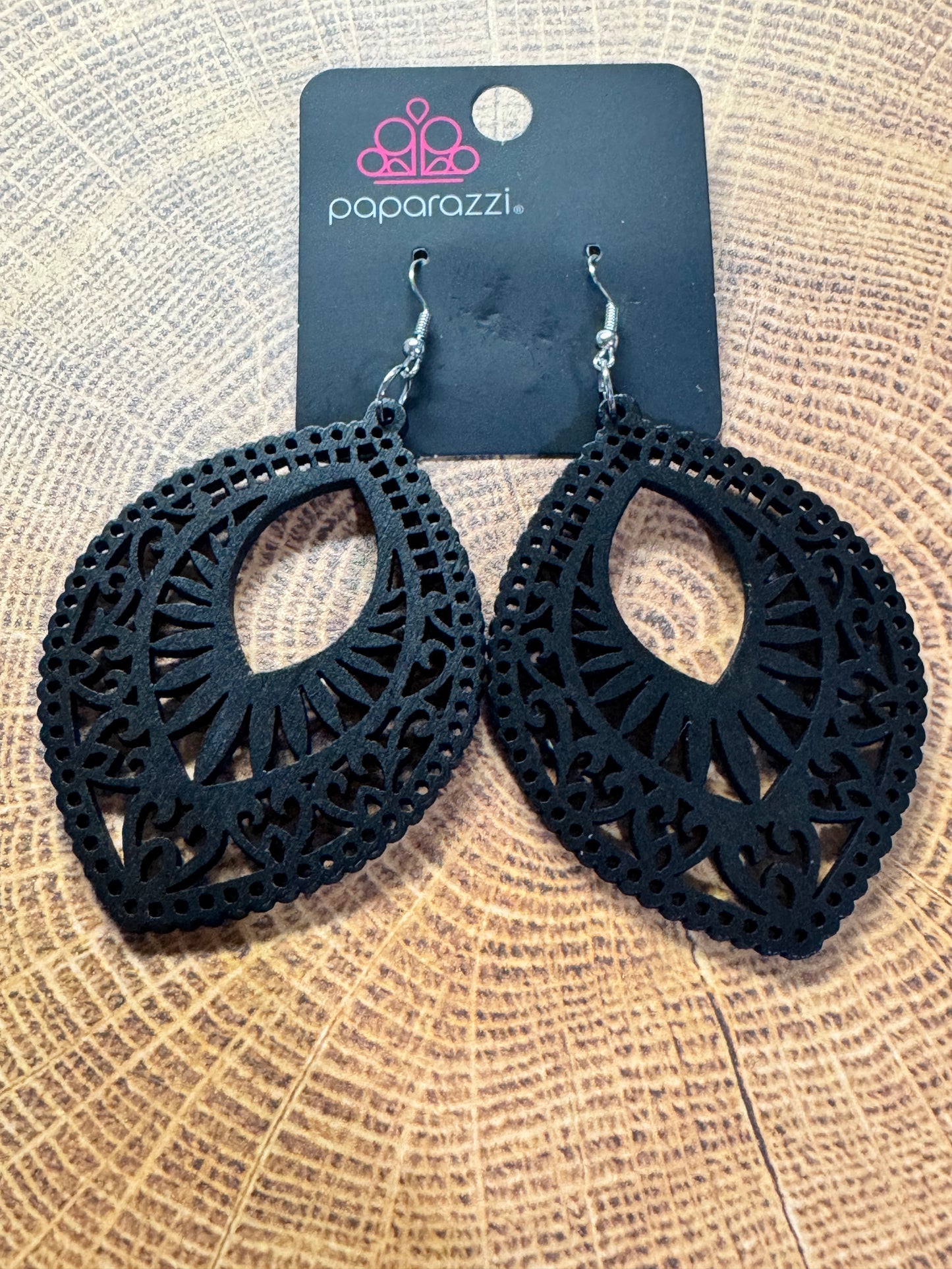 Paparazzi Coachella Gardens BROWN Earrings