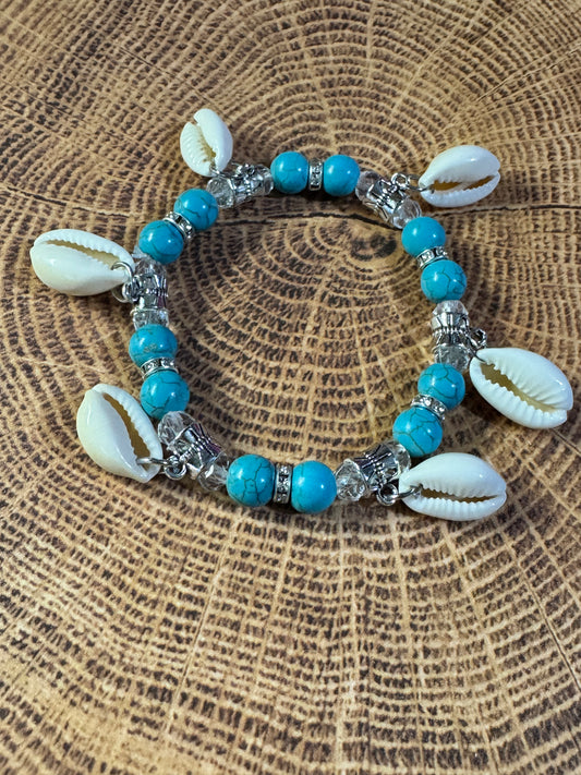 Under the Sea Shell Stretchy Bracelet