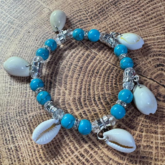 Under the Sea Shell Stretchy Bracelet