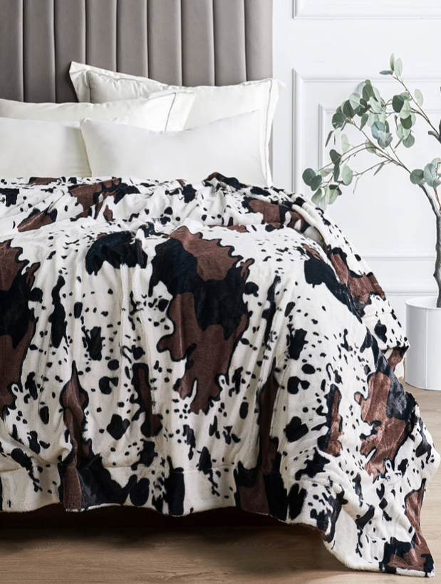 Cow Print Multicolor  Blanket  Throw