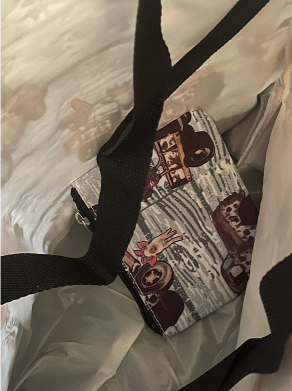 NGIL Country Farm Themed Multicolor  Large Size Tote  (  Pig, Cow, Chicken, Truck )