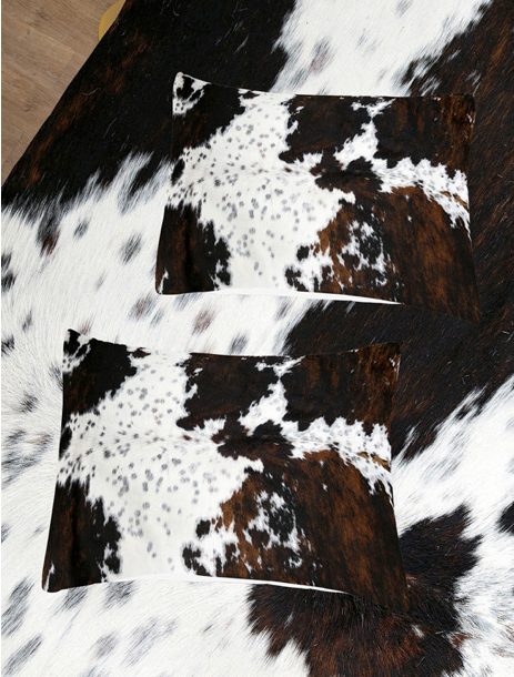 Cow Print Duvet and Pillow Cases Set     (  Multicolor )   On Sale
