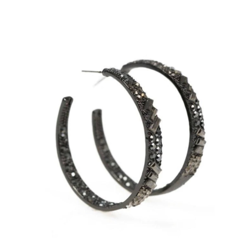 Paparazzi Glitzy By Association Black Earrings