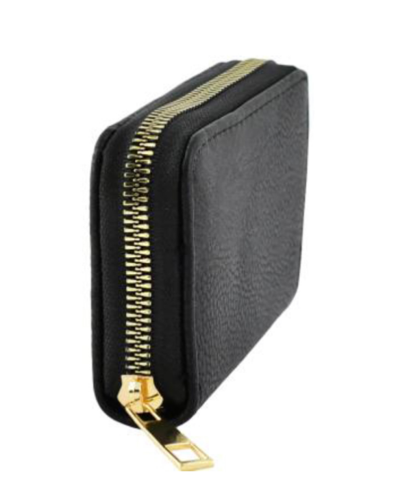 Leopard Single Zip Around Wallet
