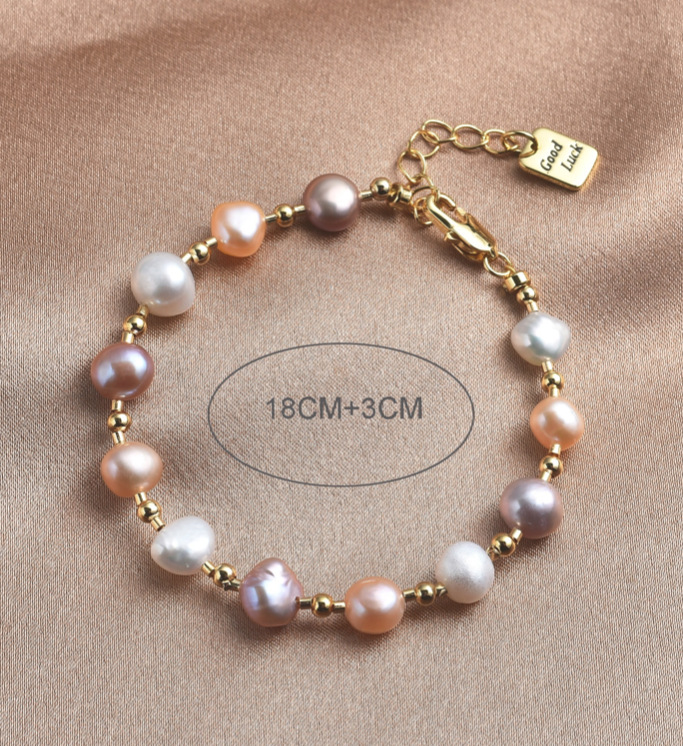 Blessed Heart ~  Cultured Akoya Pearls Bracelet