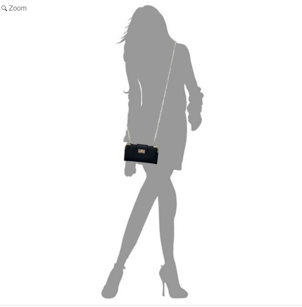 Cow Print Turn Lock Crossbody Wallet