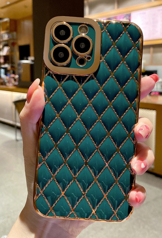 iPhone 15 Pro Max Soft Case Green Elegant
