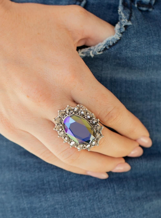 Bling Of All Bling Blue Oil Spill Ring