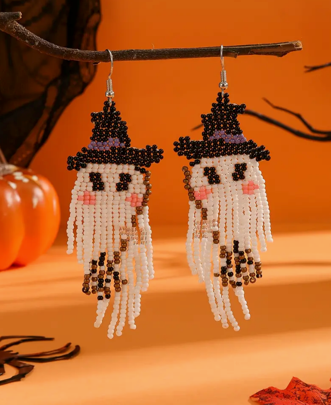 Halloween Ghost Multicolor Earrings