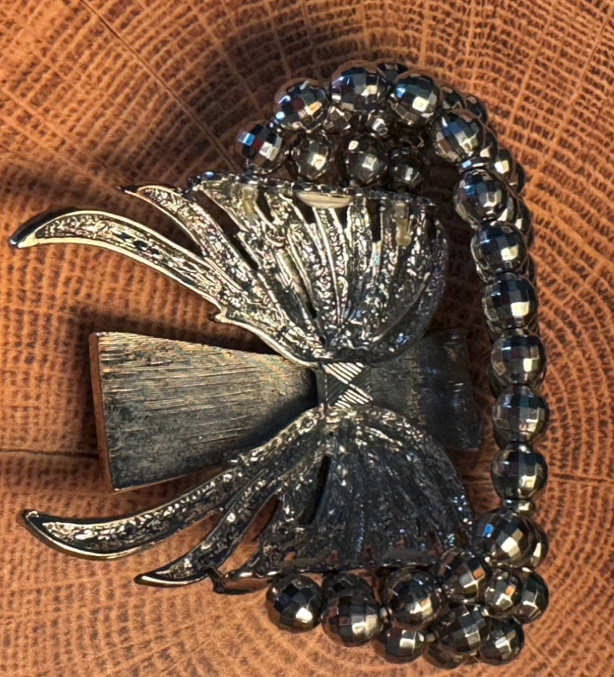 Angel Wings Cross Blue Turquoise Crackle Stone Stretchy  Bracelet