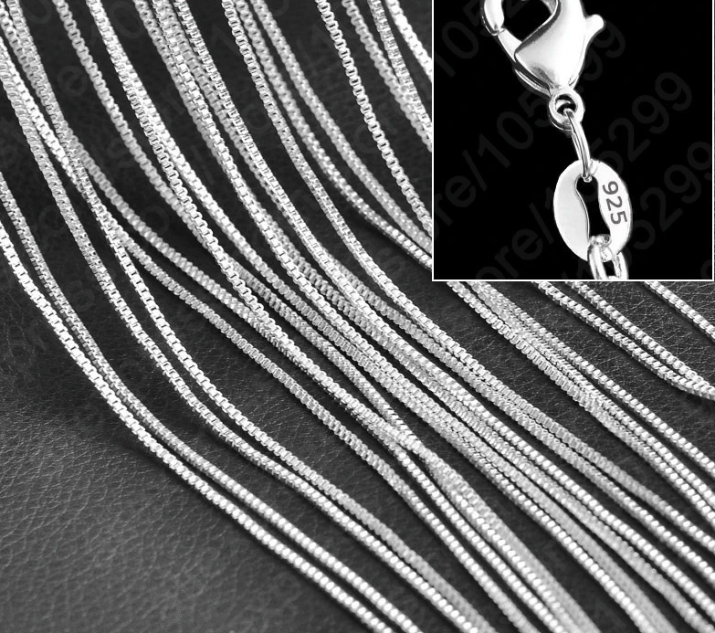 Pure 925 Sterling  Silver Chain Necklace