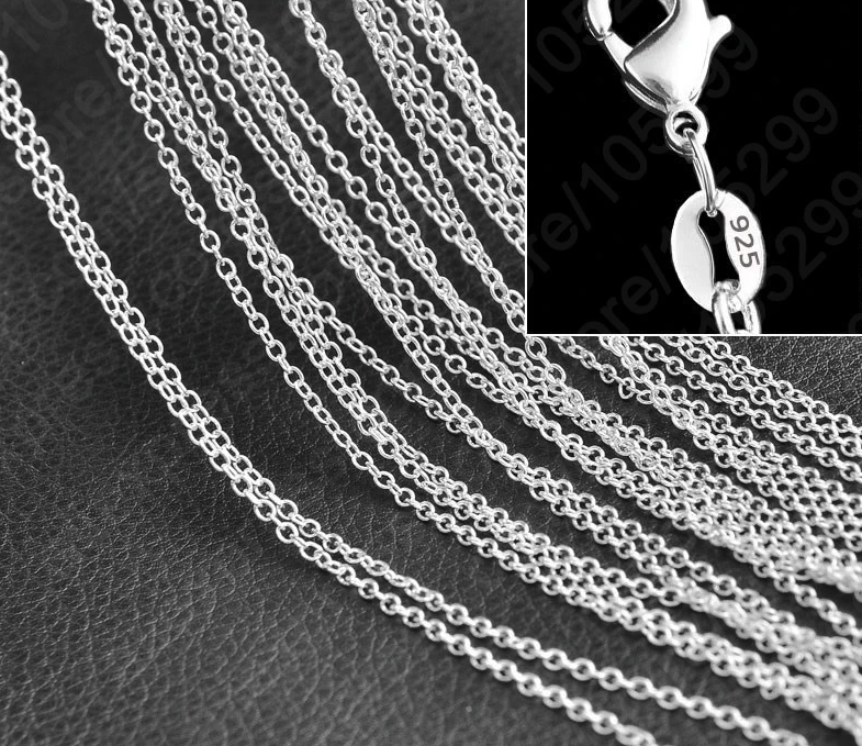 Pure 925 Sterling  Silver Chain Necklace