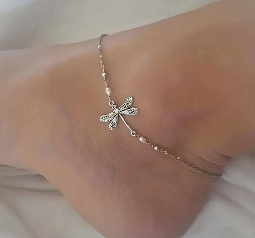 Dragonfly Ankle Chain Bracelet for Teens Women Fashion