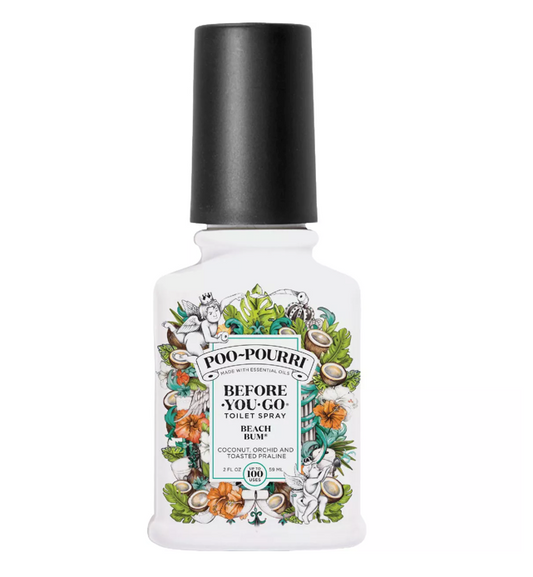 Poo-Pourri Before-You-Go Toilet Spray Beach Bum 2oz - Deodorizer Spray