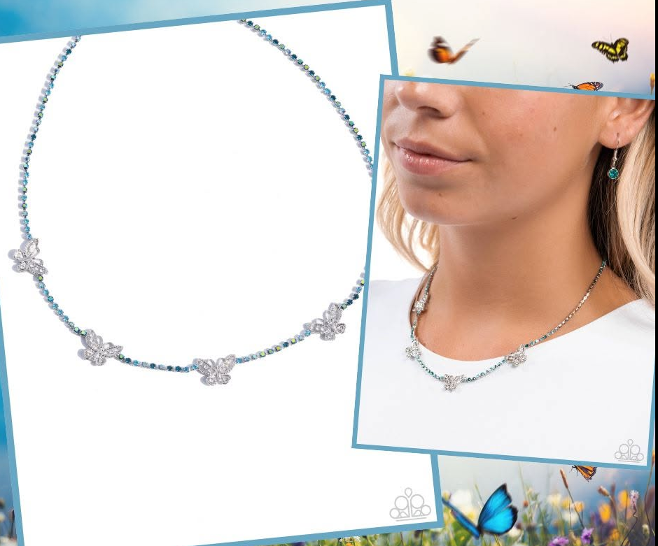 Paparazzi Fanciful of Life Blue Necklace + 2 Mystery Piece