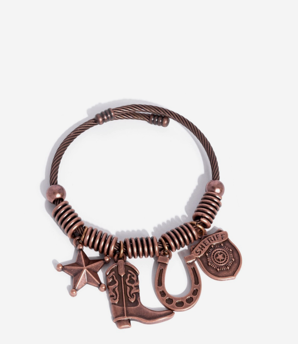 Paparazzi New Sheriff in Town Copper Bracelet