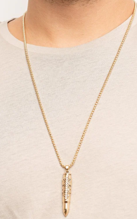 Paparazzi  Mysterious Marksman  GOLD Necklace