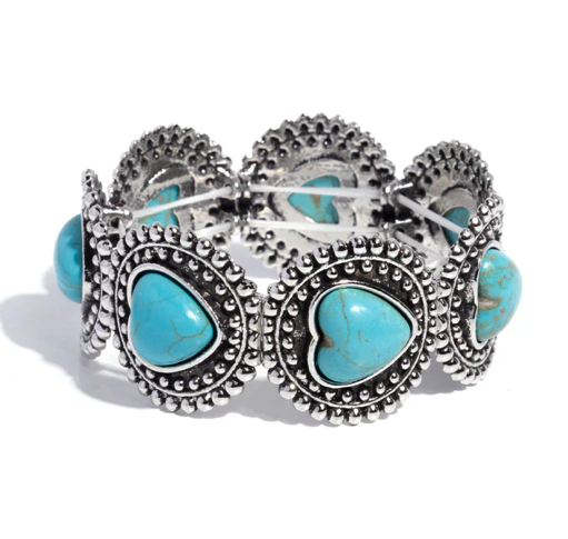 Paparazzi  Rural romance Blue Bracelet  Plus 2 Mystery Pieces