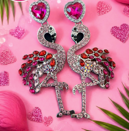 Paparazzi Flamingo Freestyle Pink Earrings + Mystery Piece