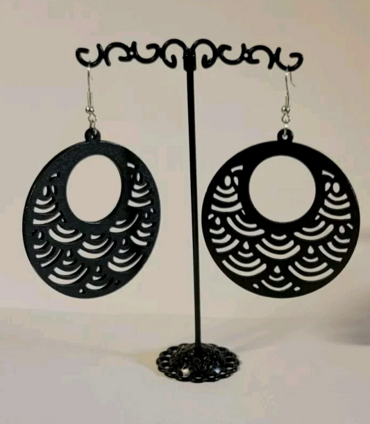 Paparazzi Sea Le Vie Black Earrings