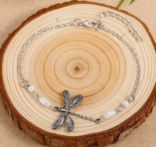Dragonfly Ankle Chain Bracelet for Teens Women Fashion