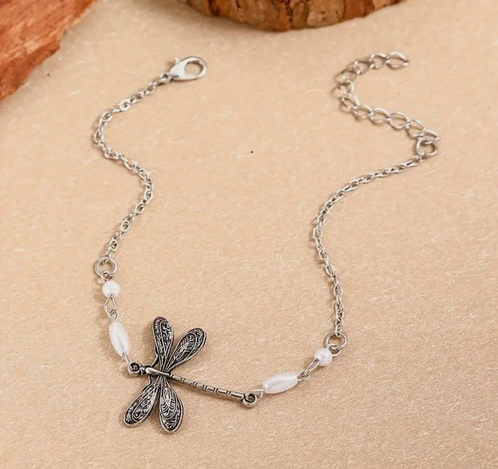 Dragonfly Ankle Chain Bracelet for Teens Women Fashion