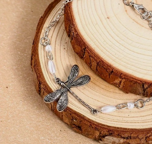 Dragonfly Ankle Chain Bracelet for Teens Women Fashion