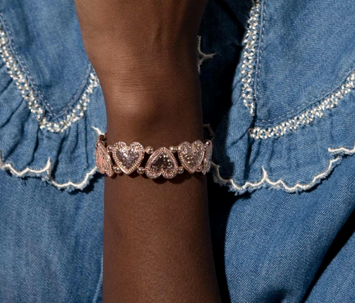 Paparazzi  Date Night Deluxe Rose Gold Bracelet