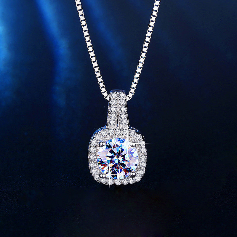 Cubic  Zirconia Silver  Necklace