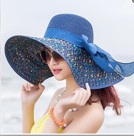 Ladies Beach Hat - Blue