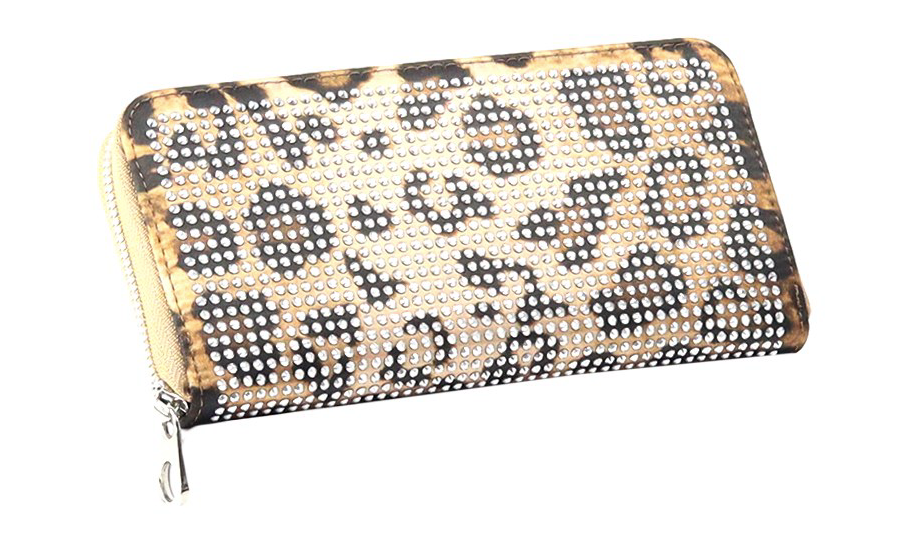 Fashion Wallet  Bling Bling Cheetah Print Multicolor