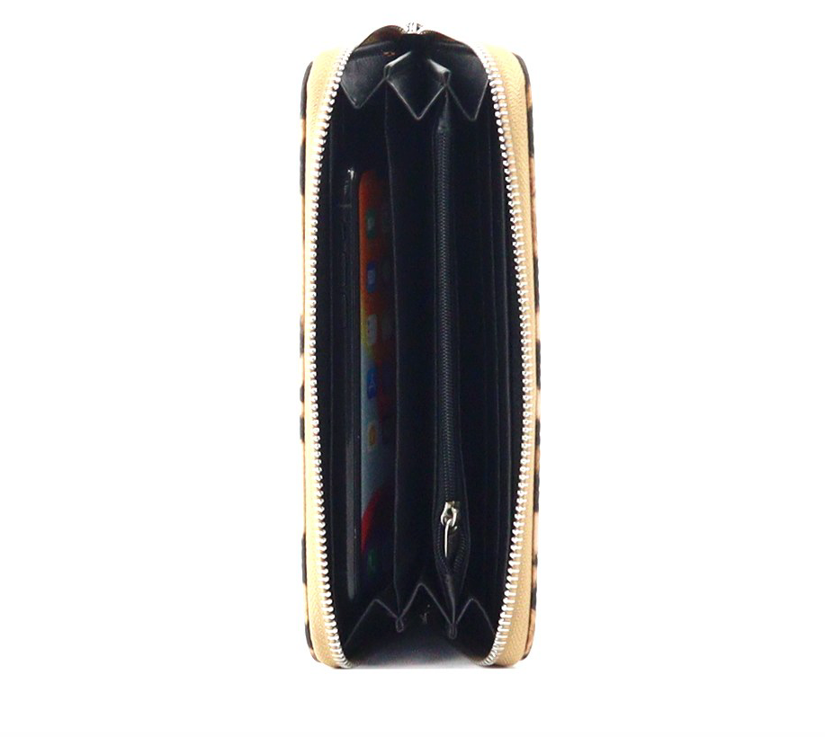 Fashion Wallet  Bling Bling Cheetah Print Multicolor