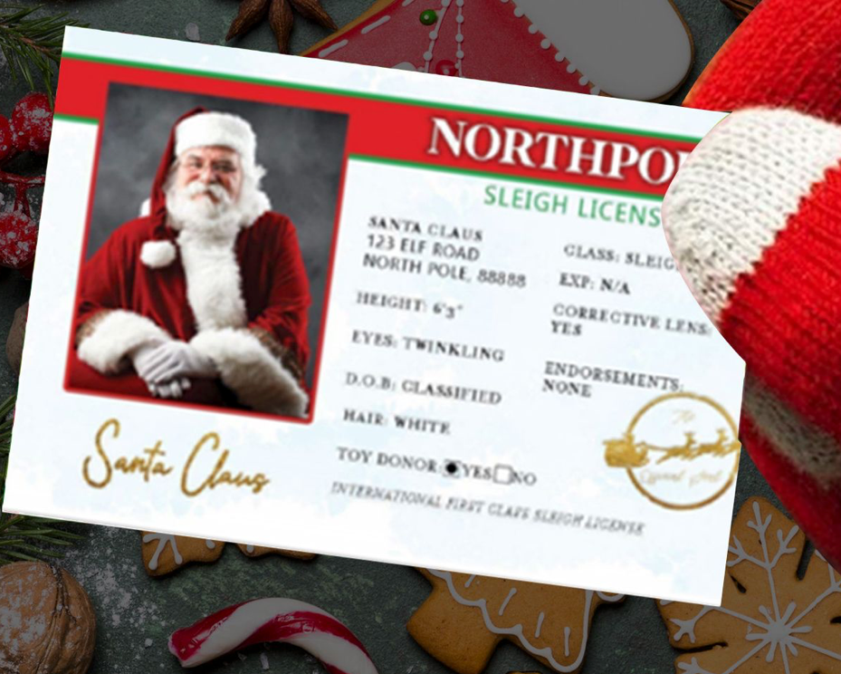Lost Santa Claus Drivers Flight License    🔥 HOT Seller 🔥   SALE   🔥