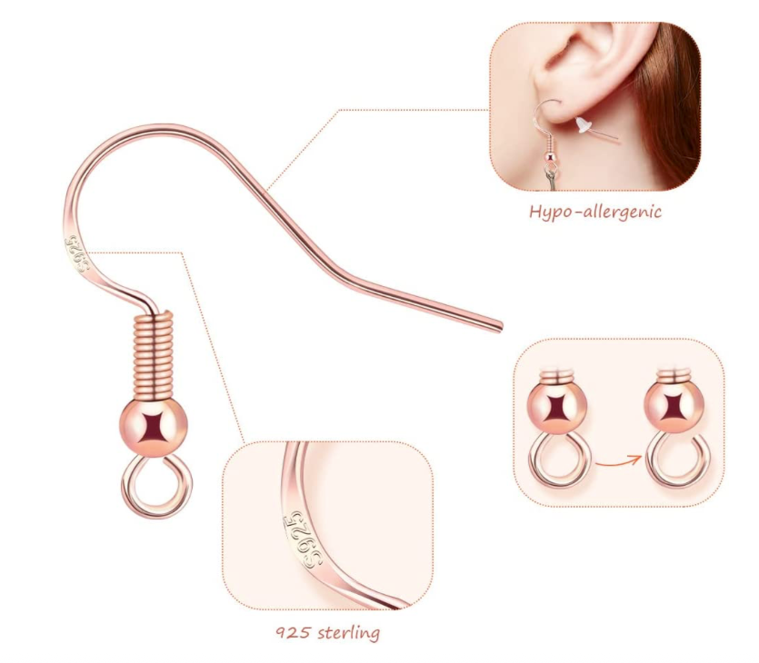 Fish hook Wire replacement Service    (   One Pair    )  choose color