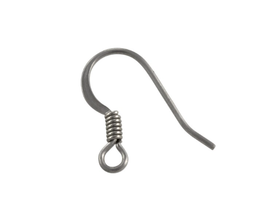 Stainless Steel French Fish hook with Spring Earring replacement Service    (   One Pair    )  choose color