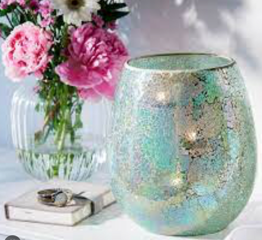 PartyLite Azure  Iridescent  Hurricane