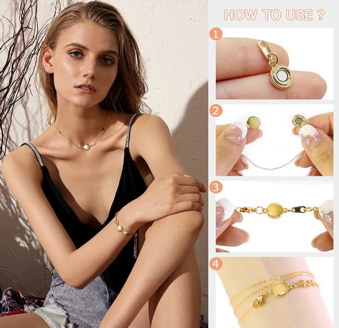 Magnetic Jewelry Clasp Closure for  Necklaces   Bracelets